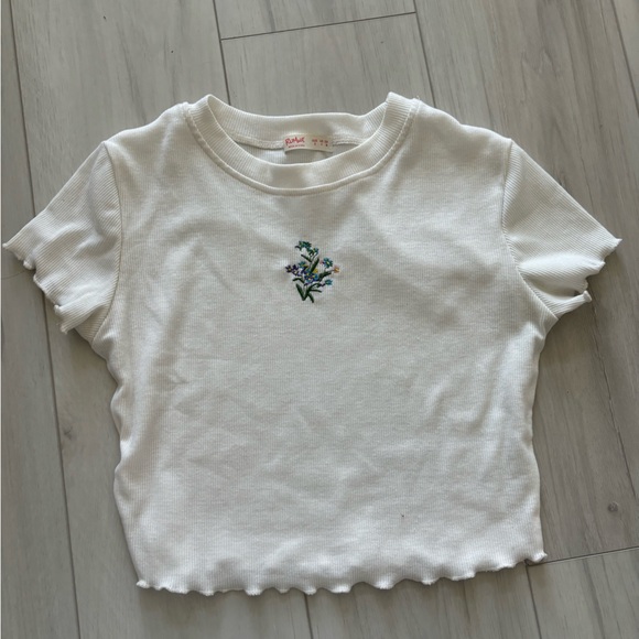baby tee flower design - Picture 1 of 3